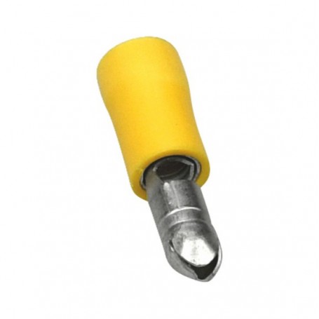 Wurth Insulated Terminal Round Male Yellow 0.5-1.5mm