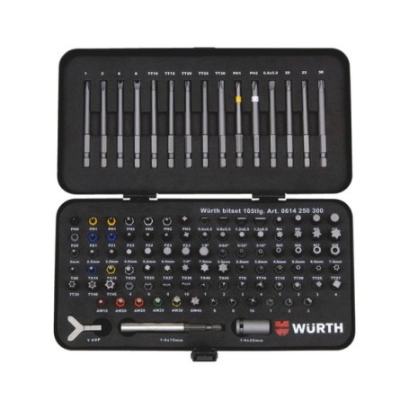 Wurth Juego Bits Seguridad 105 Pcs
