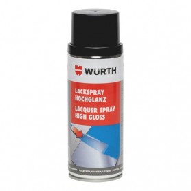 Wurth High Gloss Black Spray Ral9005 400ml