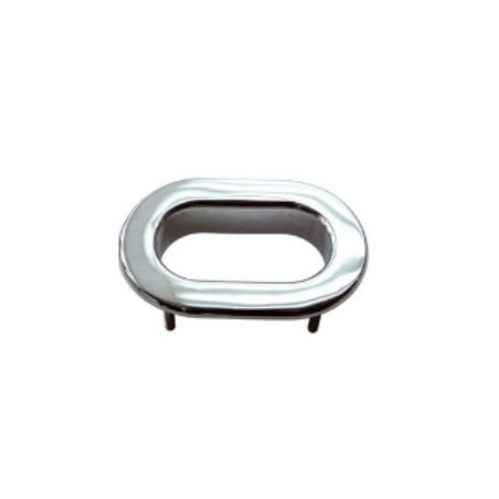 Oval flap smooth s.stell 140 x 90mm