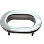 Oval flap smooth s.stell 140 x 90mm