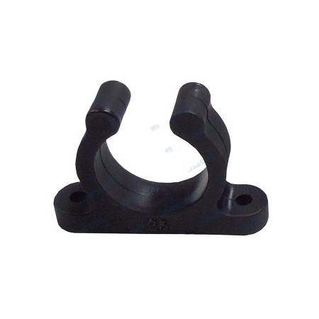 Black marine boat hook holder 25 mm