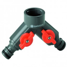 Gardena Distribuidor Doble Grifo 21-26.5-33.3Mm
