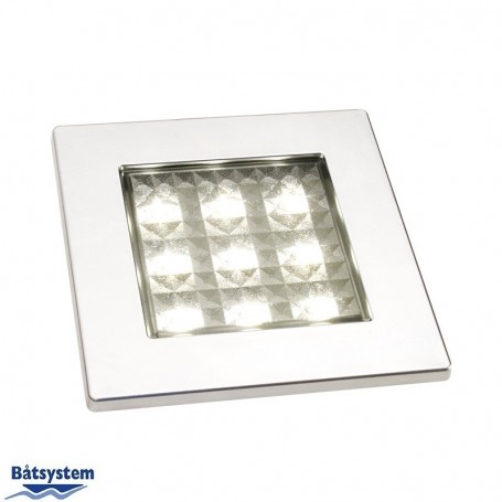 Batsystem square 80 smd led mattchrome