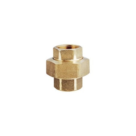M.f. tapered seat union brass 1/4