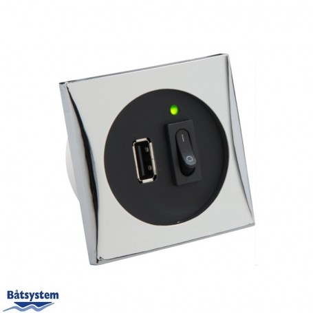 Batsystem Puerto Usb Cromo 12-24V