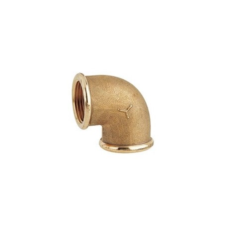 Cr brass 90° f.f. elbow 1/2