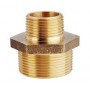 Cr brass reducing male nipple 1"x1/2