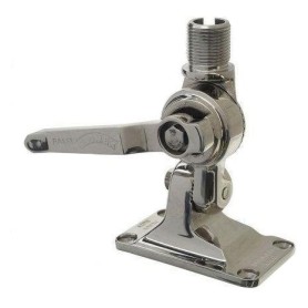 Base Antena Doble Articulacion 4 Posiciones Inox Glomex