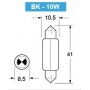 Hella festoon bulb 12v 10w