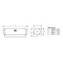 Hella sea hawk led floodlight bracket mount white