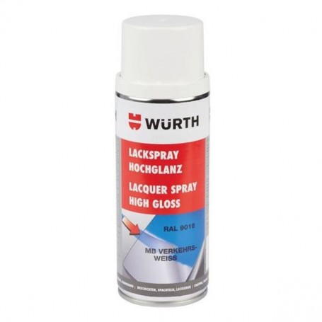 WÜRTH High Gloss White Spray Ral9016 400ml
