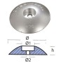 Anodo zinc disco  70mm Tecnoseal