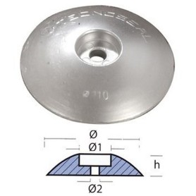 Tecnoseal zinc anode rudder 110mm 0.68kg