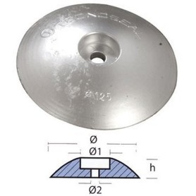 Tecnoseal zinc anode rudder 125mm 0.98kg