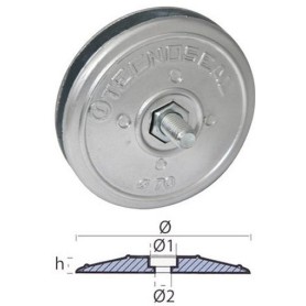 Tecnoseal 130mm double zinc disc anode