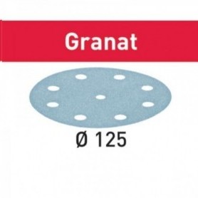 Abrasive sheet granat stf d125/8 p40 gr/50