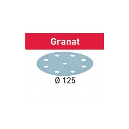 Abrasive sheet granat stf d125/8 p40 gr/50
