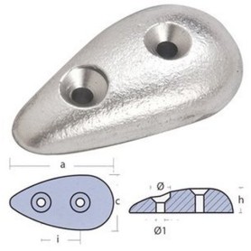Tecnoseal 0.3kg oval zinc anode