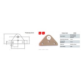 Alrose Panel Mount Bracket for Gas Spring M5