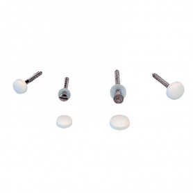 Capuchón Tornillo Blanco Nylon M6 4Mm