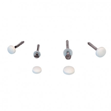 Capuchón Tornillo Blanco Nylon M6 4Mm
