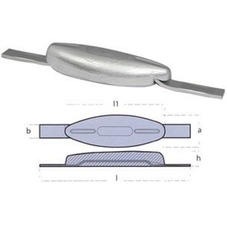 Anodo zinc pez 2,5kg soldar Tecnoseal