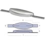 Anodo zinc pez 2,5kg soldar Tecnoseal