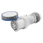 Straight connector hp 63a 200-250v 2p+e gewiss