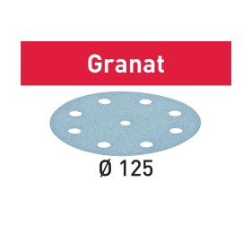 Abrasive sheet granat stf d125/8 p360 gr/100