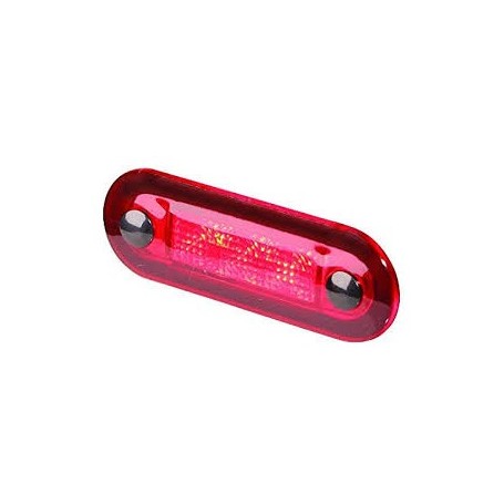 Hella oblong courtesy light red 12v