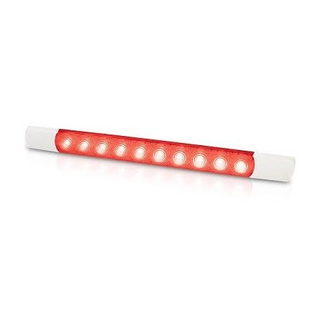 Hella white/red 12v led surface strip lamp