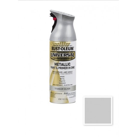 Spray Universal Plata Titánio Metalizado 400Ml Rust-Oleum