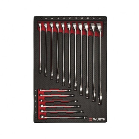 Wurth Combi Wrench Set 4.4.1, 17 Pcs