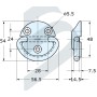 Heavy duty folding pad eye s.steel lamp