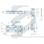 Spring loaded barrel bolt 90mm lamp