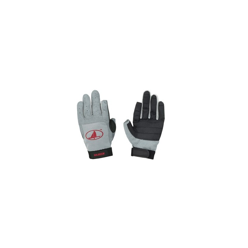 Harken gloves full finger sailing glove gray XL