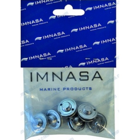 Chorme-plated female fastener 10 unit