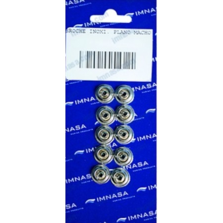 Male stud s.steel 10 units