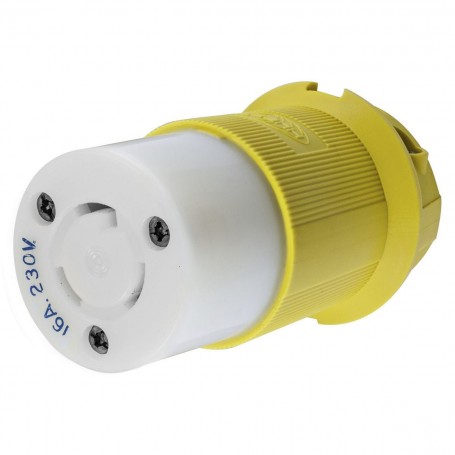 Female connector 16a 4p 3h 230v hubbell