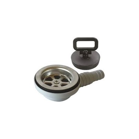 Drain for kitchen sinks 90º d.70mm t.20-25mm