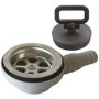 Drain for kitchen sinks 90º d.70mm t.20-25mm