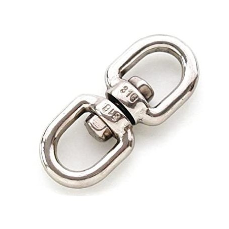 Swivel eye & eye s.steel 6mm