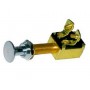Chromed brass push-pull switch 3 terminals
