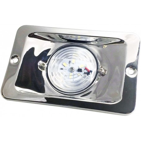 Stern light s.steel 12v 10w 130x85mm
