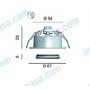 Die cast brass body for interior light libr 12-24v 10w