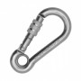 Carabine Hook With Locking Ring S.Steel 100mm