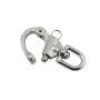 Snap shackle quick rel. swivel s.steel 70mm