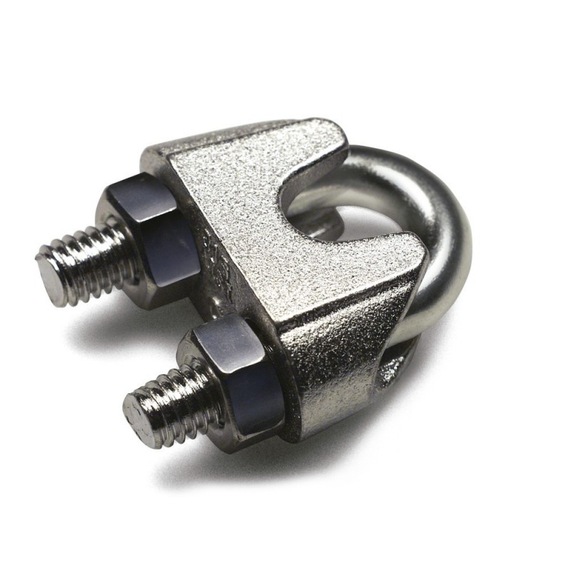 Details about   5Pcs 304 Stainless Steel Single Wire Rope Clip Cable Clamp for 1mm-1.5mm Rope 