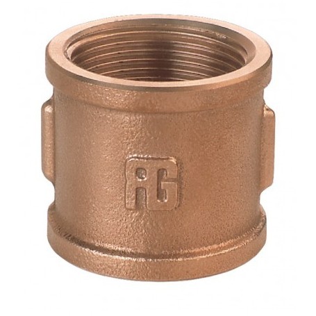 Coupler in bronze f-f 1/2"